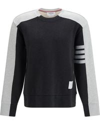 Thom Browne - Colorblock Crewneck Sweatshirt Dark - Lyst