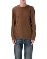 James Perse - Cotton Long Sleeve T-Shirt - Lyst