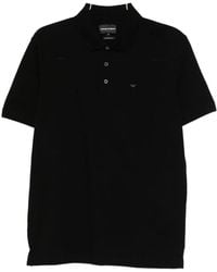Emporio Armani - Logo Cotton Polo Shirt - Lyst