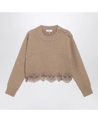 Chloé - Cropped Turtleneck Sweater - Lyst