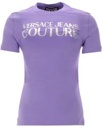 Versace Jeans Couture - T-Shirt Con Logo - Lyst