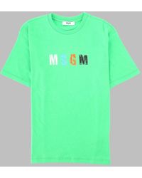 MSGM - Jersey T-Shirt Boy - Lyst