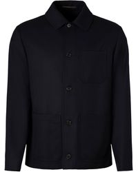 Slowear - Virgin Wool Overshirt - Lyst