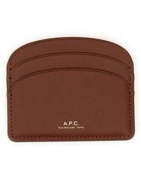 A.P.C. - Demi Lune Card Holder - Lyst