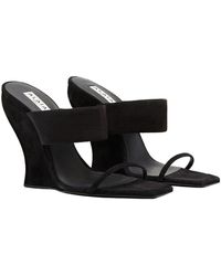 Alaïa - Alaia Suede Sandal With 11Cm Heel - Lyst