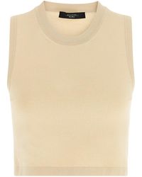 Weekend by Maxmara - Solid Crew Neck Top - Lyst