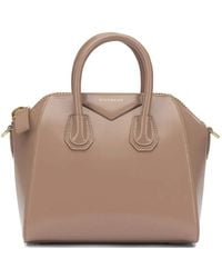 Givenchy - Antigonia Calf Leather Cotton Polyester Handbag - Lyst