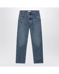 Miu Miu - Medium Jeans With Logo Embroidery - Lyst