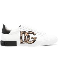 Dolce & Gabbana - Dolce & Gabbana Portofino Low-Top Sneakers - Lyst