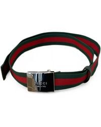 Gucci - Web Detail Belt - Lyst