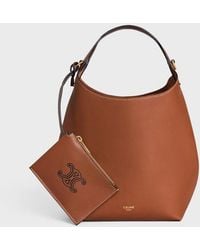 Celine - Small Triomphe Smooth-Leather Tote Bag - Lyst