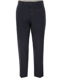 PT Torino - Stretch Cotton Tailored Trousers - Lyst