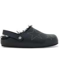 Stella McCartney - Embroidered Eco-Leather Fur-Lined Slides - Lyst