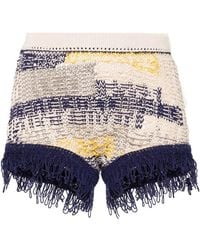 Max Mara - Cotton Knitted Shorts - Lyst