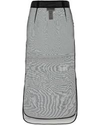 Des Phemmes - Gonna Midi Silk Organza - Lyst