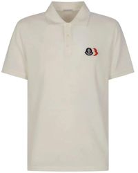 Moncler - Cotton Logo-Patch Polo Shirt - Lyst