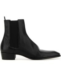 Saint Laurent - Leather Chelsea Boots - Lyst