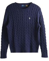 Polo Ralph Lauren - Classic Ribbed Neck Long Sleeve Sweater - Lyst