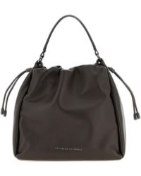 Brunello Cucinelli - Leather Bucket Bag - Lyst