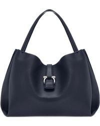 Ferragamo - Large Leather Softened Tote Bags - Lyst