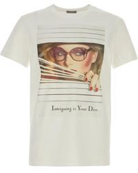 Dior - Printed Crew Neck T-Shirt - Lyst