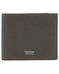 Tom Ford - Soft Grain Leather T Line Classic Bifold Wallet - Lyst
