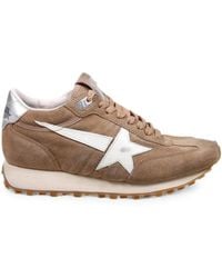 Golden Goose - Marathon Tobacco Suede Sneakers - Lyst