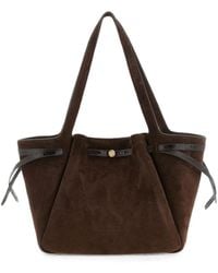 Tory Burch - Romy Suede Leather Ttoe Bag - Lyst