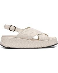 Pons Quintana - Leather Rubber Sandals - Lyst