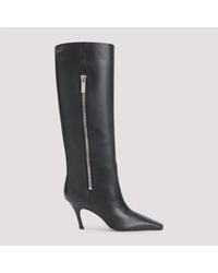 AMINA MUADDI - Mona 80 Leather Boots - Lyst
