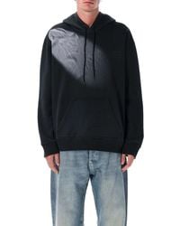 MM6 by Maison Margiela - Mm6 Cotton Hoodie With Tonal Numeric Logo - Lyst