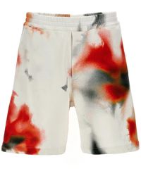 McQueen - 'Obscured Flower' Bermuda Shorts - Lyst