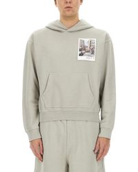 Helmut Lang - Relaxed Fit Hoodie With Photographic Print - Lyst