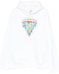 CASABLANCA - Graphic-Print Cotton Hoodie - Lyst