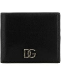 Dolce & Gabbana - Dolce & Gabbana Tempesta Calfskin Wallet - Lyst