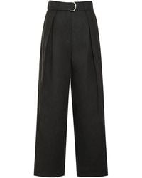 Max Mara - S Max Mara Jane Linen Wide Leg Trousers - Lyst