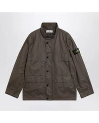 Stone Island - Waxed Cotton Canvas Field Jacket - Lyst