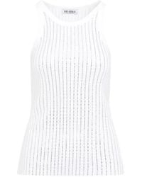 The Attico - Top Jersey Termostrass - Lyst