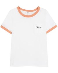 Chloé - T-Shirt Con Logo - Lyst