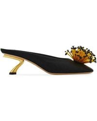 Ferragamo - Satin Mules - Lyst