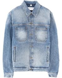 Off-White c/o Virgil Abloh - Denim Jacket With Print - Lyst
