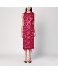 P.A.R.O.S.H. - Lace Midi Dress - Lyst