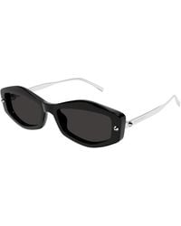 McQueen - Metal Sunglasses - Lyst