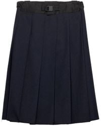 Prada - Light Wool Virgin Wool Polyester Skirt - Lyst