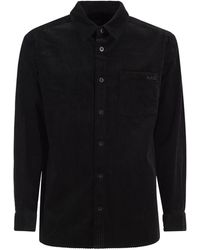 A.P.C. - Cotton Corduroy Shirt - Lyst