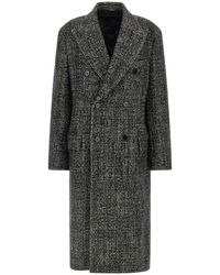Dolce & Gabbana - Dolce & Gabbana Bouclé Wool Coat - Lyst