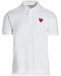 COMME DES GARÇONS PLAY - Logo Patch Polo Shirt - Lyst