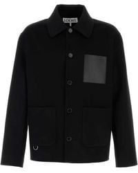 Loewe - Wool Blend Jacket - Lyst