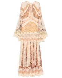 Zimmermann - Valiant Printed Silk Long Dress - Lyst