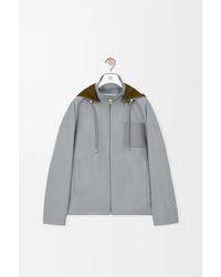 Loewe - Cotton Hooded Jacket - Lyst
